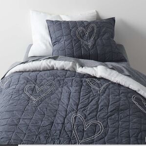 Nwt Crate and barrel kids twin organic comforter
